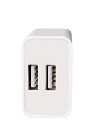MOONX wall charger MC02 2.4A 12W 2xUSB + cable Micro White