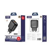 JELLICO Netz-Ladegerät C32 18W 1xUSB QC3.0 + Kabel Micro USB schwarz